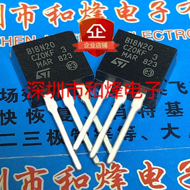 

30pcs original new B18N20 STB18N20 TO-262 200V 18A