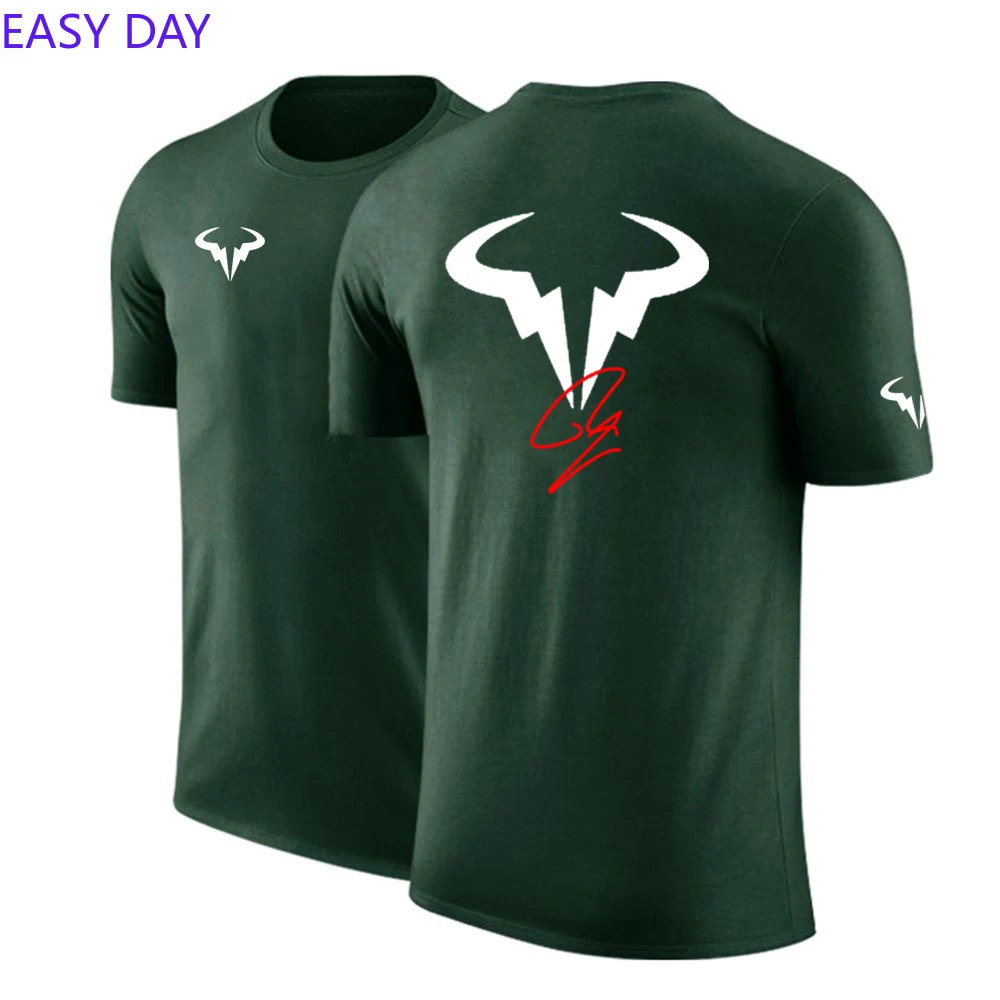 Летняя мужская быстросохнущая тонкая футболка с коротким рукавом 2024 Рафаэль