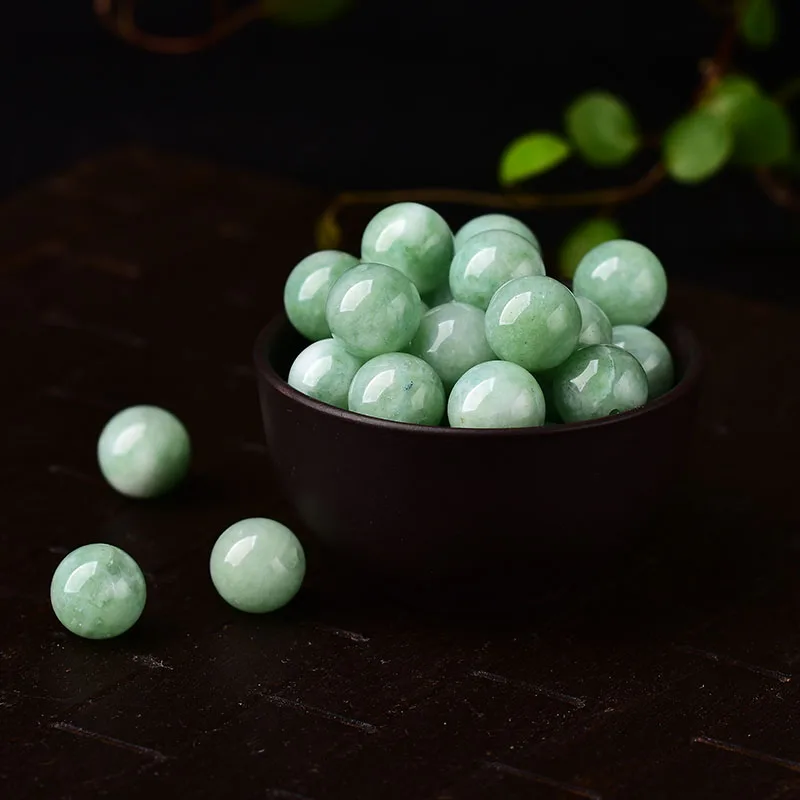 Натуральный оптимизированный нефрит халцедон масло голубой свободный бисер