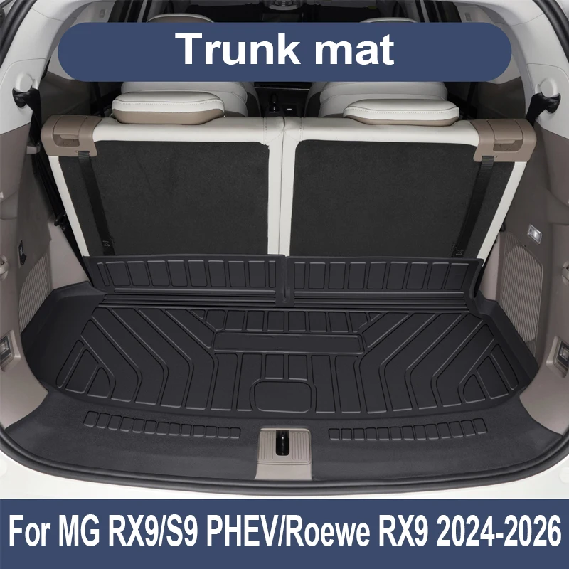 

Для MG RX9 S9 PHEV Roewe RX9 2024-2026: Коврик в багажник из TPE, легко чистящийся, водонепроницаемый, защитный вкладыш, аксессуары для интерьера