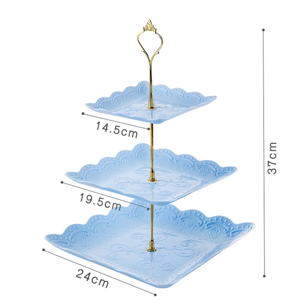 

Съемная подставка для торта в европейском стиле, 3 уровня, конфетница, подставка для сервировки десертов, Свадебный декор для вечеринки, дом...