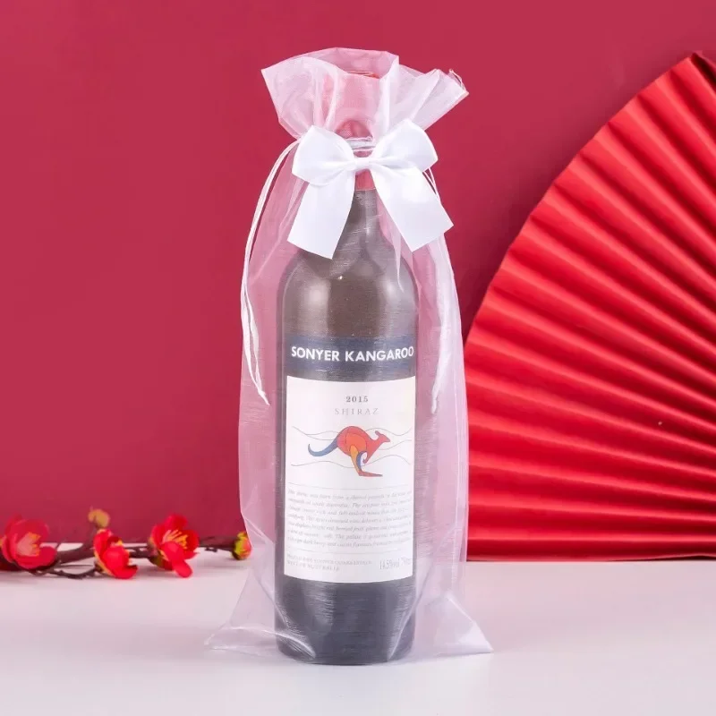 

Сумки из органзы для вина, красные и белые, 20 шт.