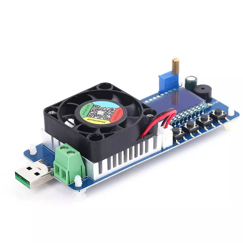 

FX25 FX35 4A 5A Electronic Load Battery Capacity Tester Constant Current Electronic Load USB Power Detector Adjustable Resistor