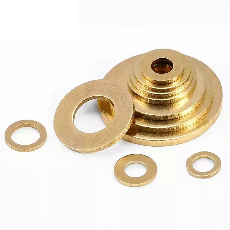 M2 M2.5 M3 M4 M5 M6 Латунная плоская прокладка Металлическая простая Проставки