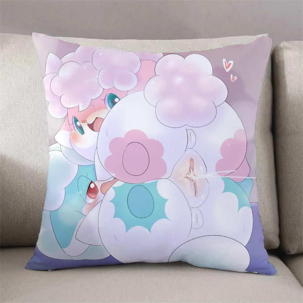 Himitsu No Cocotama Декоративные Наволочки 45x45 См Полиэстер Хлопок Жаккардовый Клетчатый