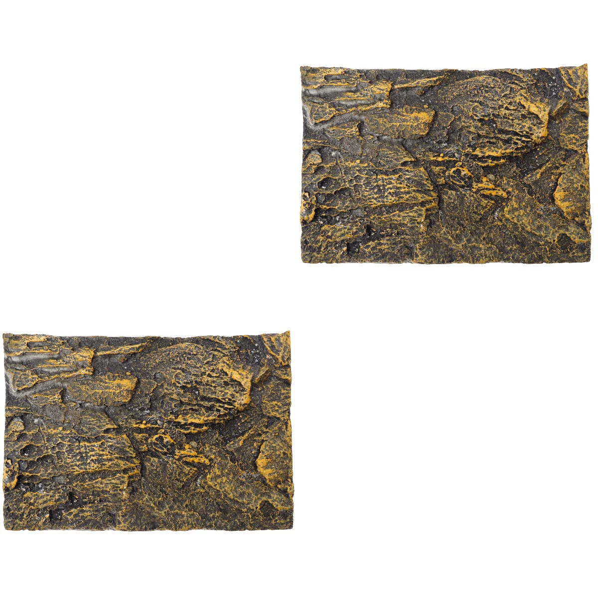 

2pcs Reptile Tank 3D Background Tank Rock Board Reptile Tank Decorative Backdrop for Fish Tank