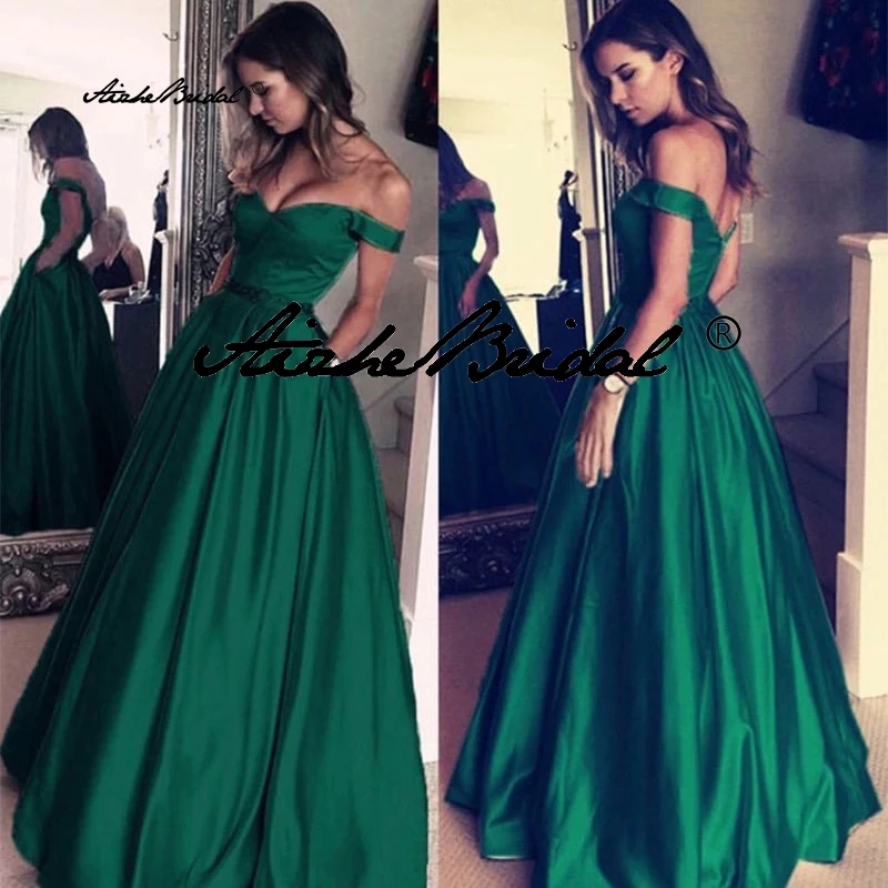 

Dark Green выпускное платье Satin Prom Party Evening Dress Vestido De Noiva Sereia Gown Robe De Soiree Frock Long Gown
