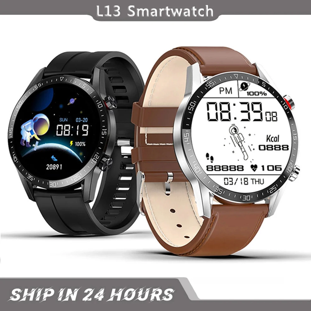 

L13 Smart Watch Men Business Waterproof ECG Heart Rate Fitness Sports Smartwatch Bluetooth Blood Pressure Wristbands Bracelet