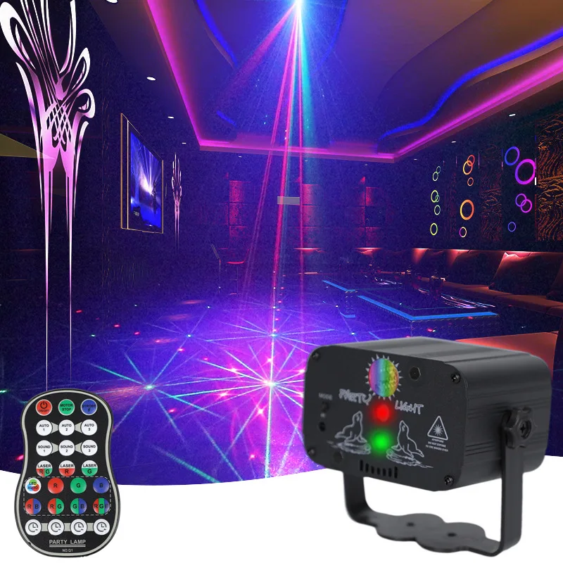 

USB лазерный проектор с эффектом освещения для сцены, 60 моделей