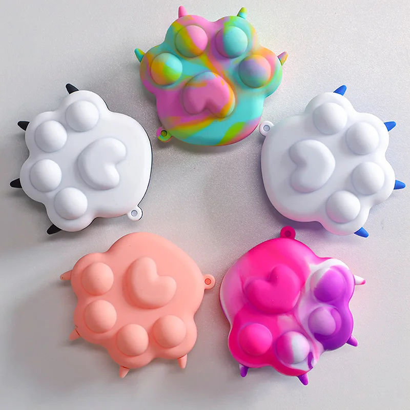 

Cute 3D Sensory Balls Fidget Toys Pop Stress Push Bubble Poppers for Its Autism Stress Relief Fruit Pineapple