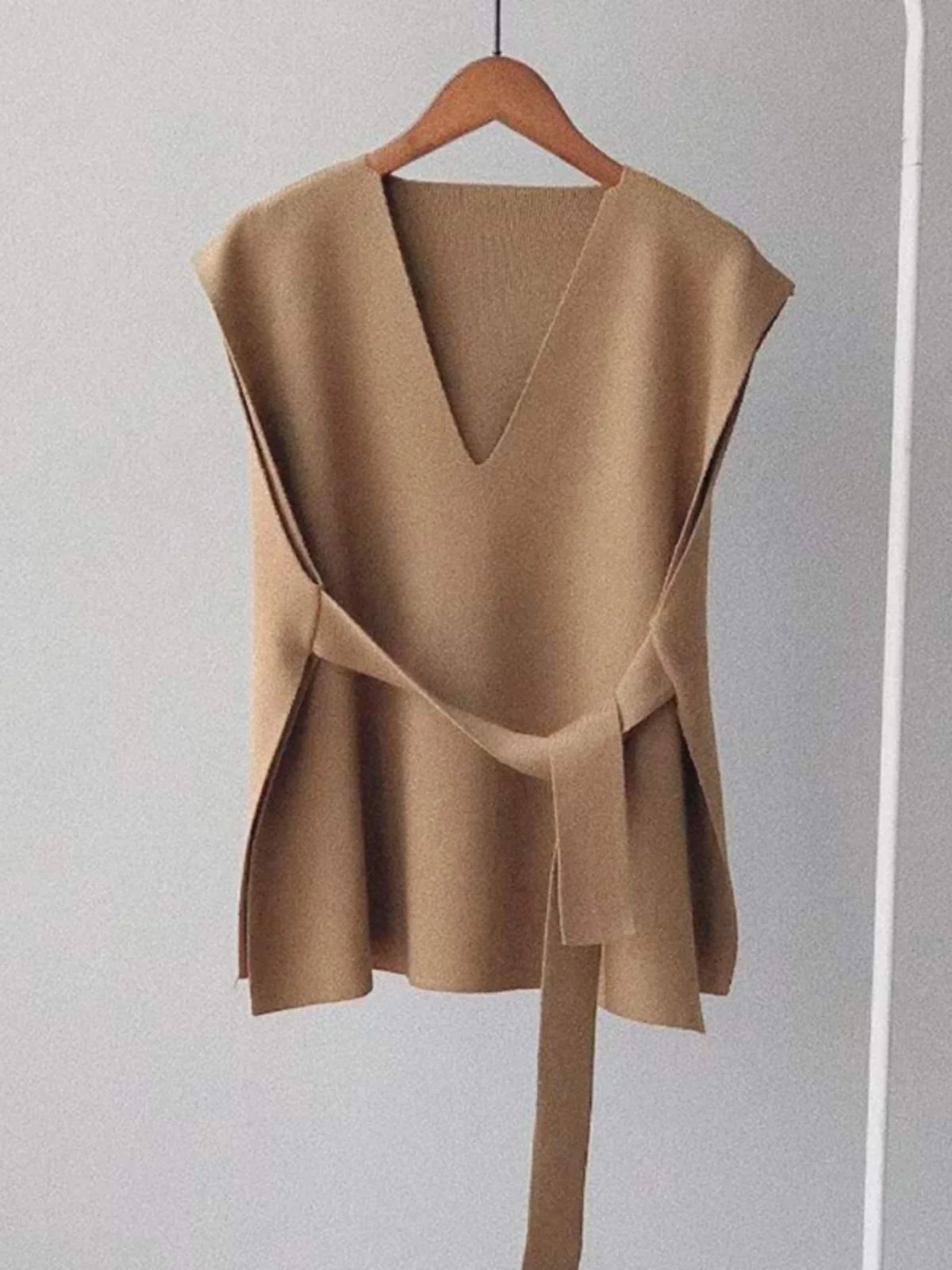 Sleeveless Vest Women's Spring/Autumn/Winter Internet Celebri Knitted Outerwear Outer Wear Fashion Korean Sle L...