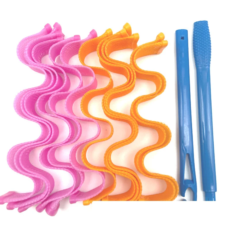 

12PCS Magic Hair Curlers 25 30 45 50 65CM DIY Portable Hairstyle Rollers Sticks Durable Beauty Makeup Curling Hair Styling Tools