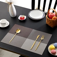 american pvc dining mat western dining mat table mat non slip non washable hotel home decoration heat insulation mat coaster