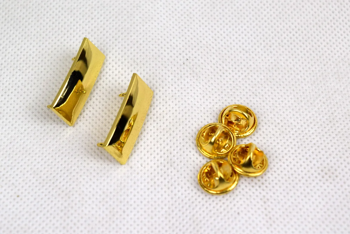 Копия армии США военный секундный лейтенант Золотой металлический значок