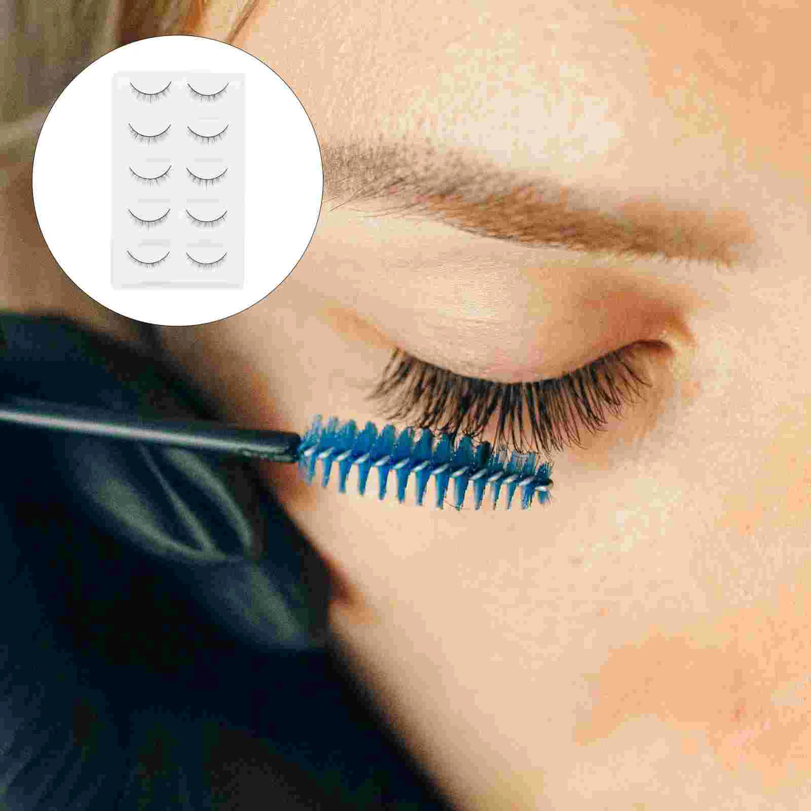 

Eyelashes Lashes False Strip Makeup Eyelash Eye Glued Pre Magnetic Black Reusable Artificial5D Natural Girl Soft Thickdecorative