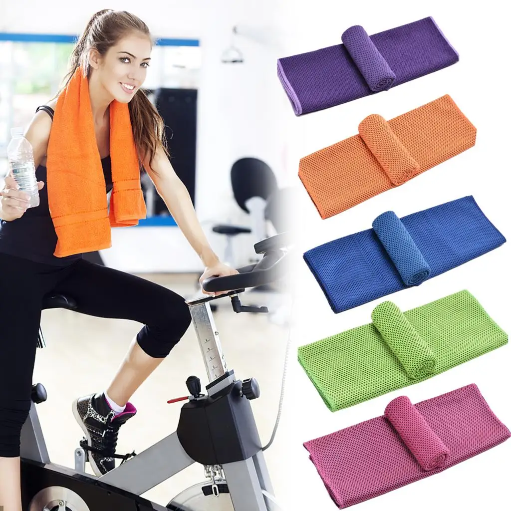 

1Pc New Outdoor Sport Ice Towel Rapid Instant Cooling Microfiber Quick-Dry Ice Towels Fitness Yoga Gym Running Wipe Towels
