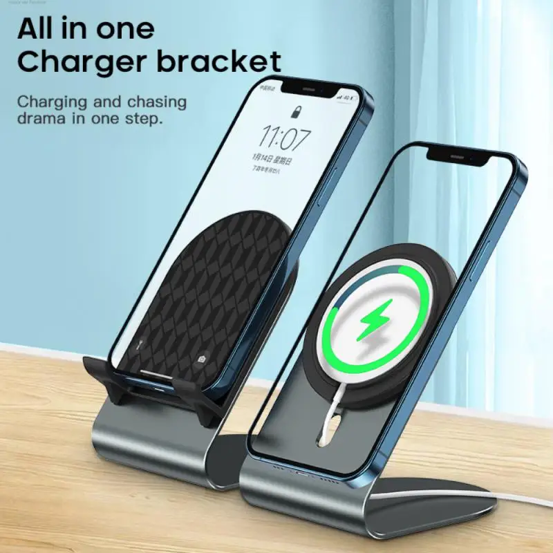 

Durable Phone Charger Desk Non-slip Holder Pad Base Portable Phone Charger Stand Holder For Iphone 12 Desk Charging Phone Holder