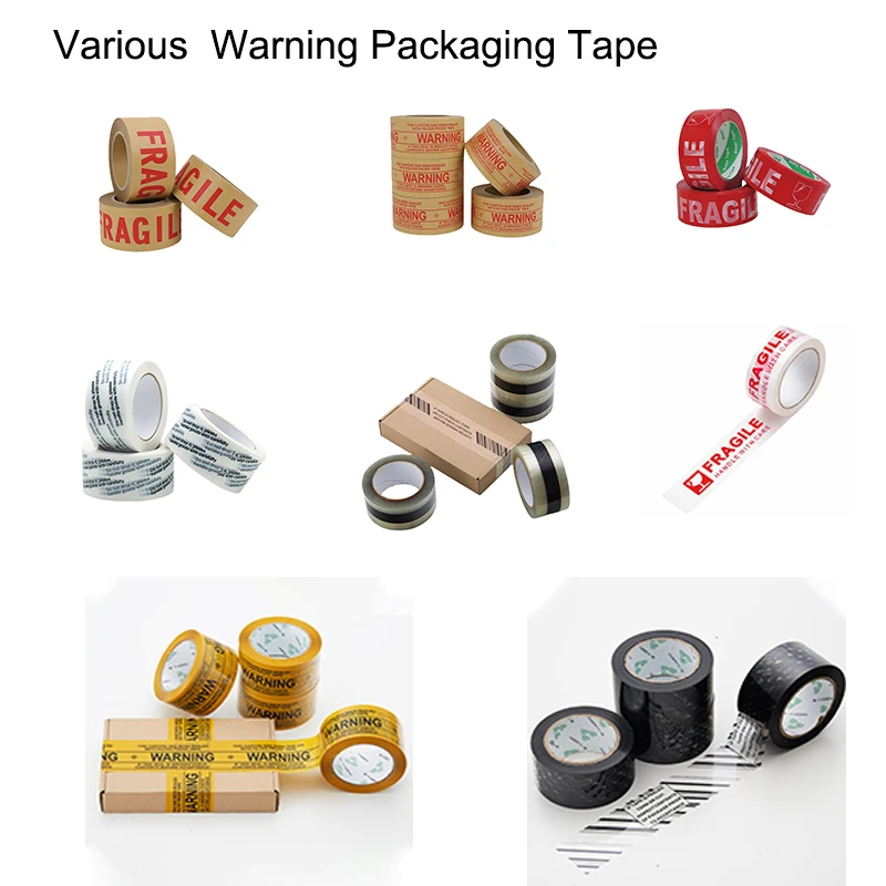 Fragile Adhesive Tape for Box Office Moving Packaging Shipping Carton Box Shipping Sealing Tape Kraft Paper Packaging Tape