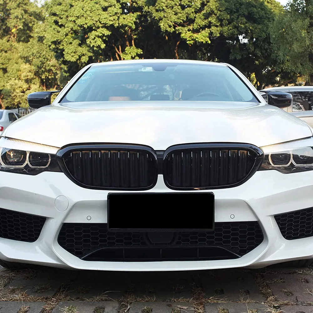 Автомобильный глянцевый черный Передний решетчатый гриль для BMW 5 серии G30 G31 G38 M5