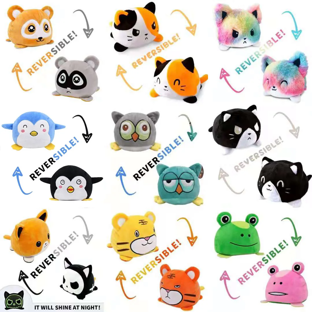 

31 Styles Double Sided Cat Gato Kids Plushie Animals Unicorn Flip Doll Cute Toy Peluches For Pulpos Plush Stuffed Doll Plush Toy