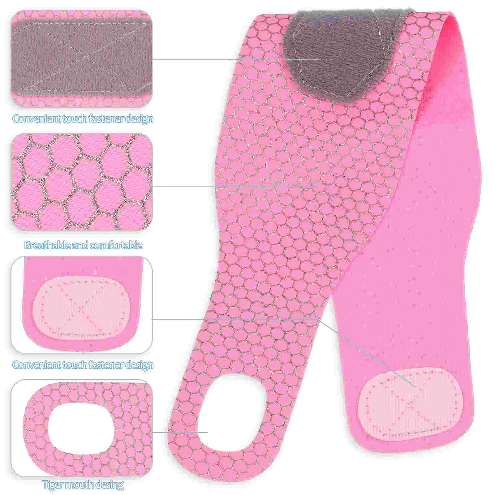 2 шт. регулируемые ремни на запястье (розовый черный) ремешок для туннеля запястья