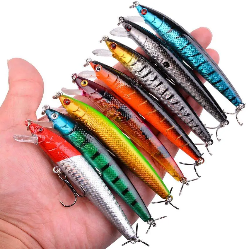 

1PCS Minnow Fishing Lure 5.9cm 7.3g 3D Eyes Floating Hard Wobbler Bait Crankbait Carp Striped Bass Pesca Fishing Tackle SwimBait