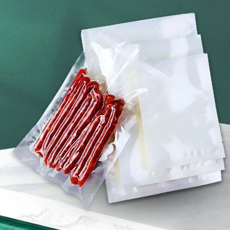 

100pcs/Lot Vacuum Sealer Bags for Food Sealer Machine Kitchen Tool Food Vacuum Bag Sous Vide Cooker Heated Freezer Packaging Bag