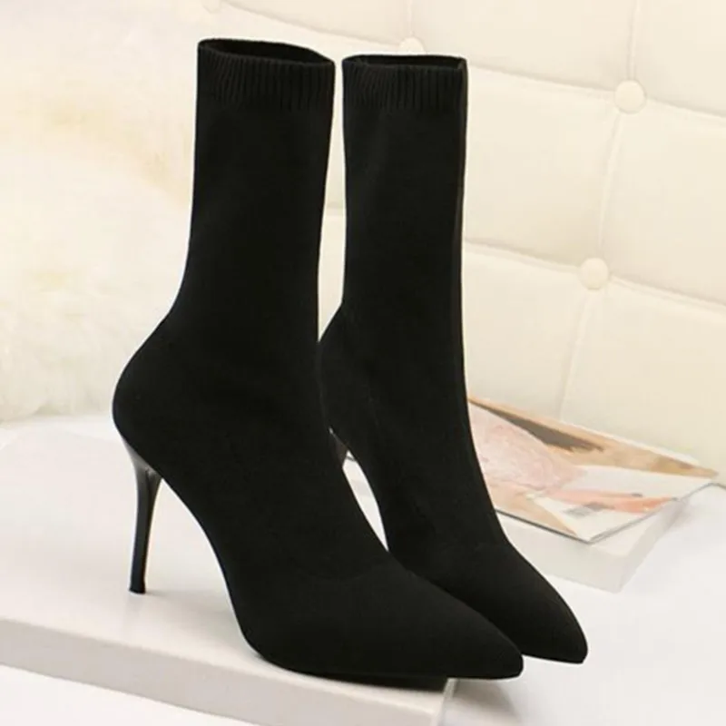 

Women Boots 2022 Fashion New Boots For Woman Casual Shoes Ankle Boots Plush Sock Boots Women Shoes Botas Mujer Winter Shoes