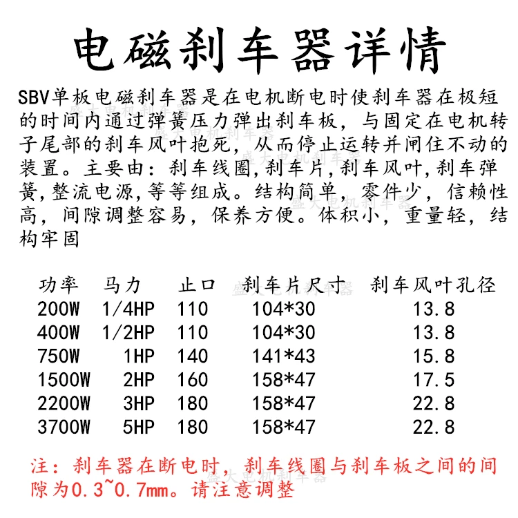 Редуктор редуктора CPG аксессуары для блока питания тормоза катушки