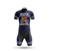 laser cut mens cycling wear cycling jersey body suit skinsuit with power band sloth cycling team size xs 4xl