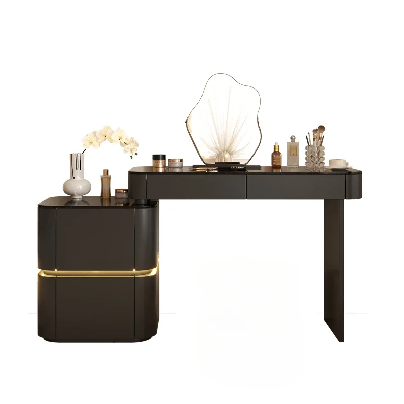 Туалетный столик туалетный деревянный для макияжа с зеркалом комод шкаф