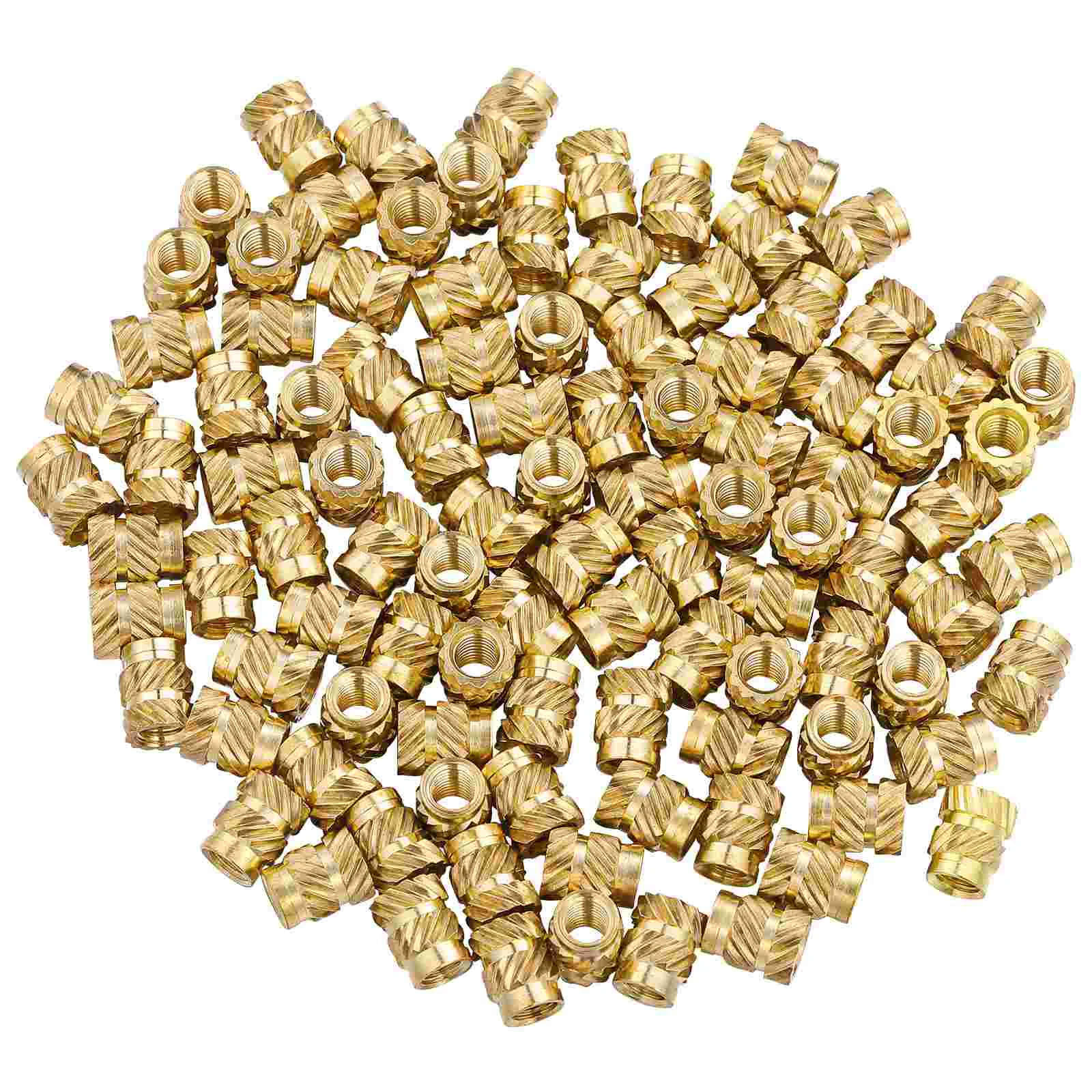 

100pcs Hot-pressed Knurled Heat Resistant Insert Nuts Threaded Nuts for 3D