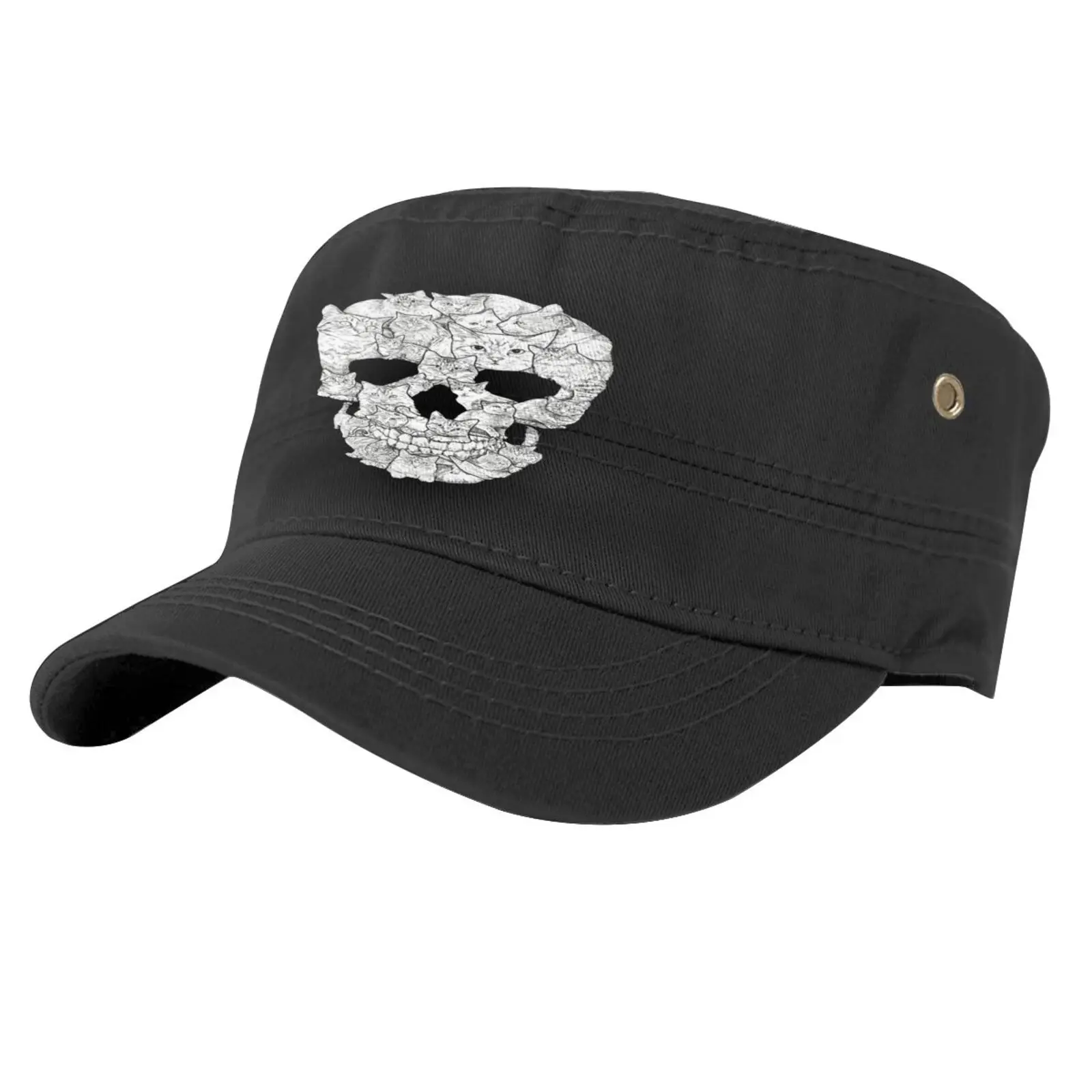 

Cruel Cat Skull Cap Designer Hat Cap For Women Beret Men Woman Beret Cowboy Women's Winter Hat 2021 2022 Hip Hop Caps Golf Cap