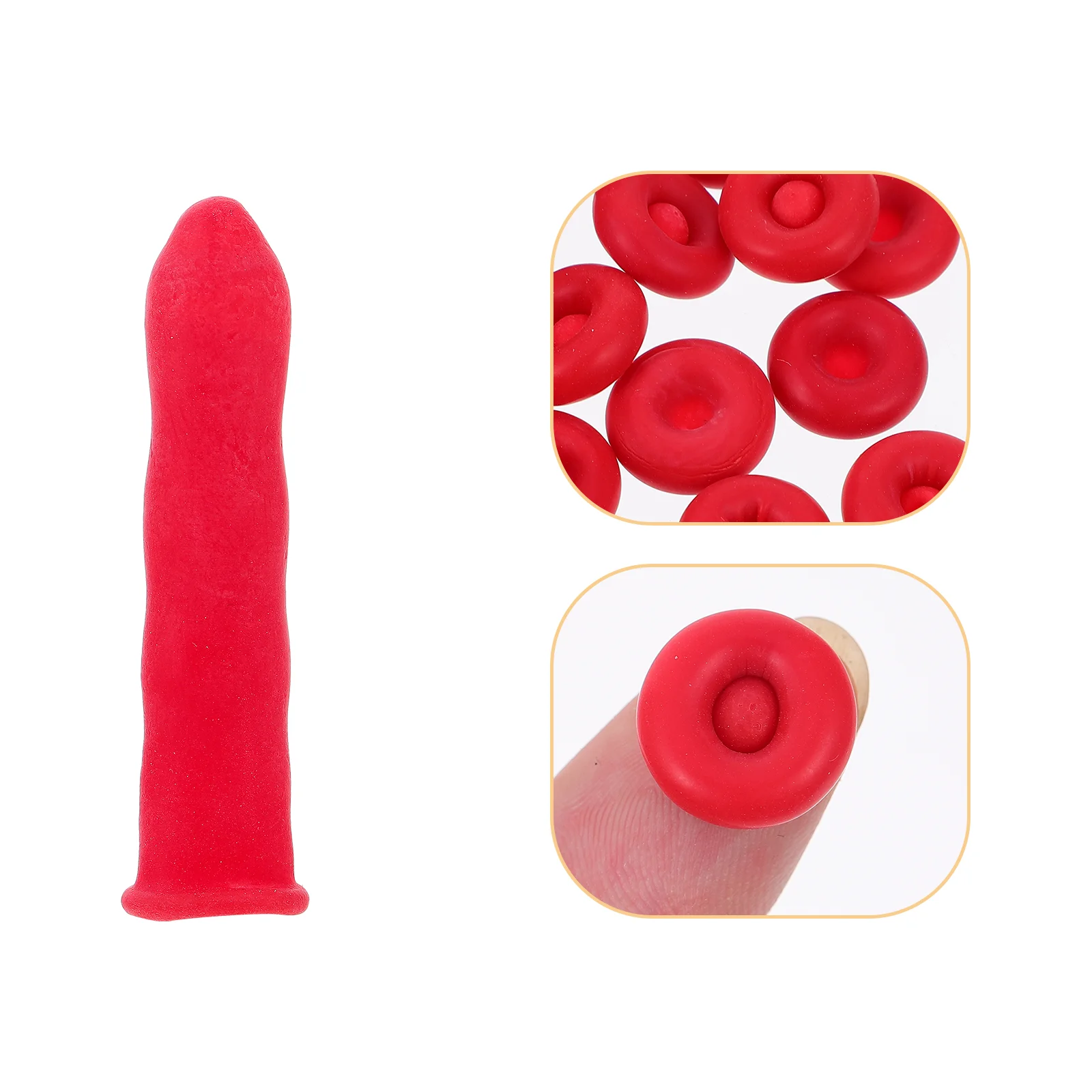 

50 PCS Household Tools Mini Caulk Cap Sealer Silicone Sealant Tube Caps Red Caulk Cap Caulk Saving Cap Open Caulking Tube