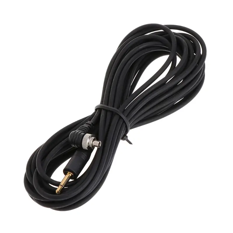 

3.5mm Plug to Male Flash PC Sync Cord Cable Light Trigger For Studio Photography