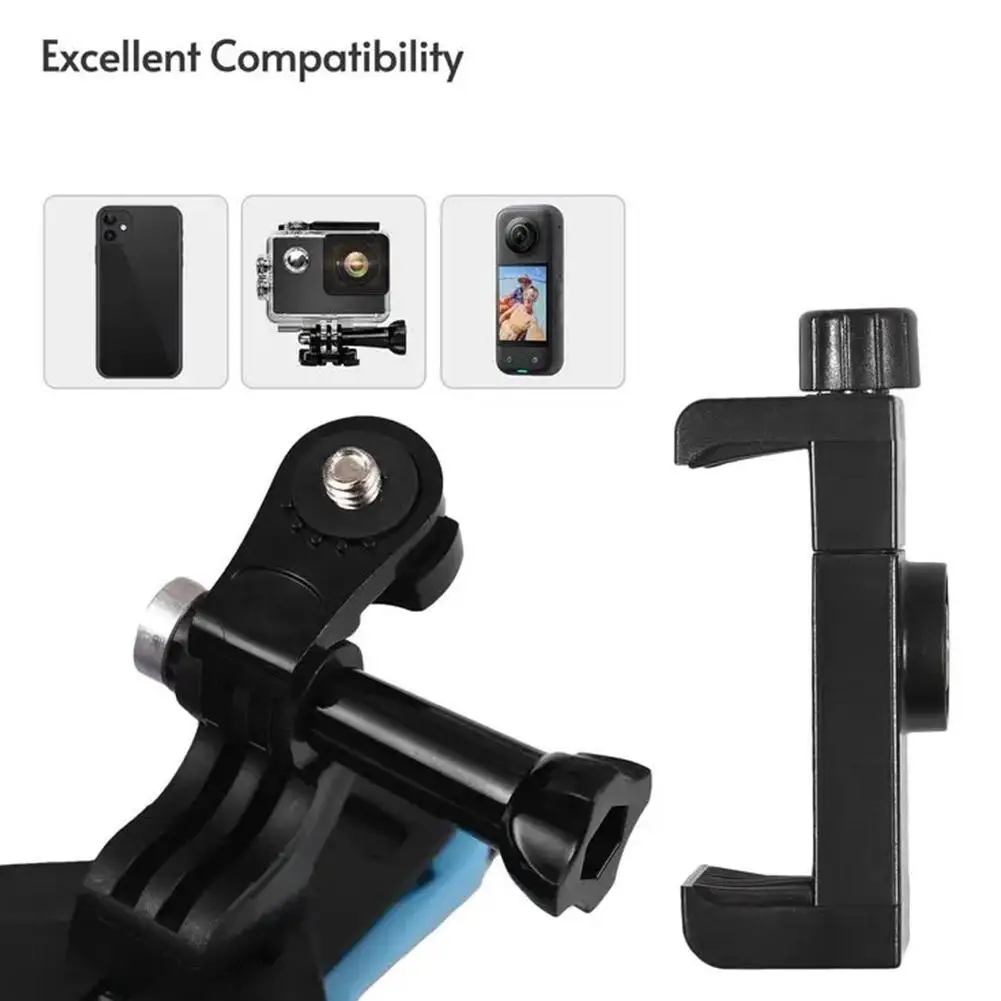 Ремешок для подбородка на мотоциклетный шлем держатель с зажимом телефона GoPro Hero