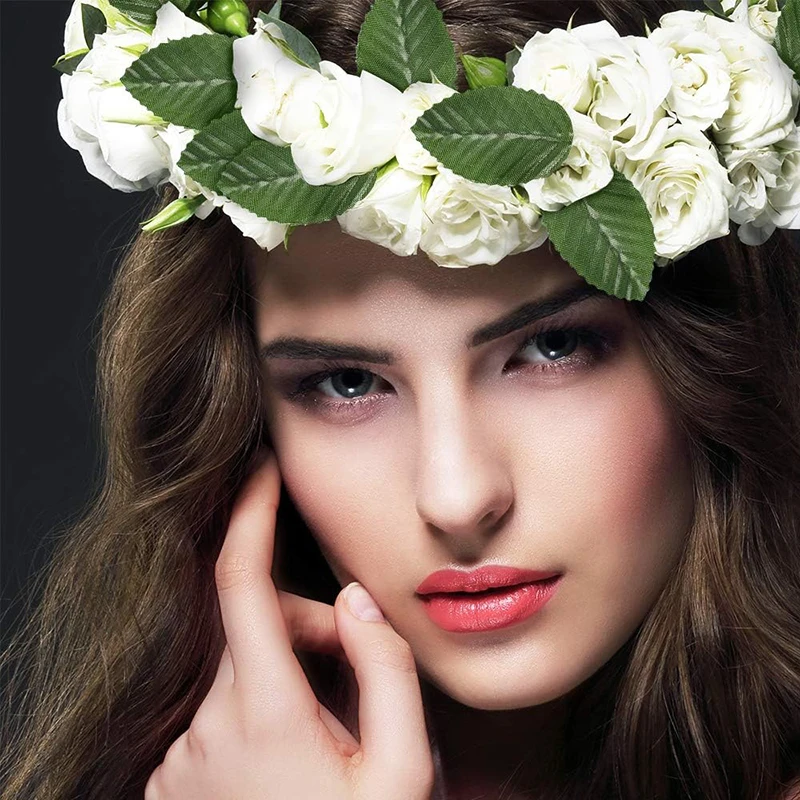 Искусственные Шелковые зеленые листья искусственная Роза поделки из проволоки