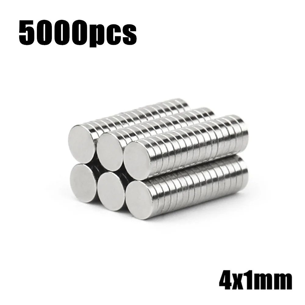 

Небольшие Круглые неодимовые магниты NdFeB N35, 5000 шт., 4 х1 мм, супермощные, насыпью, диаметр 4 х1 мм, редкоземельный магнит NdFeB