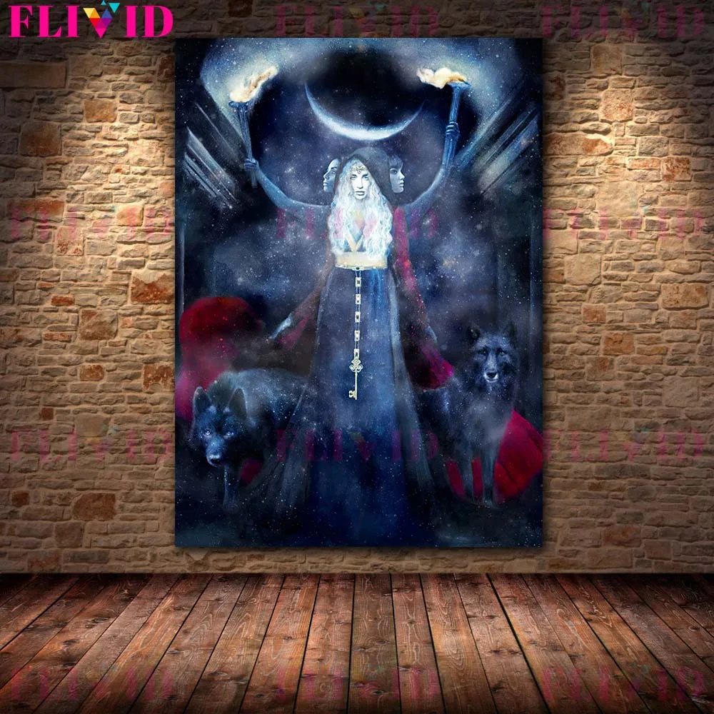 Постер &quotЗимняя богиня и рогатая богиня&quot