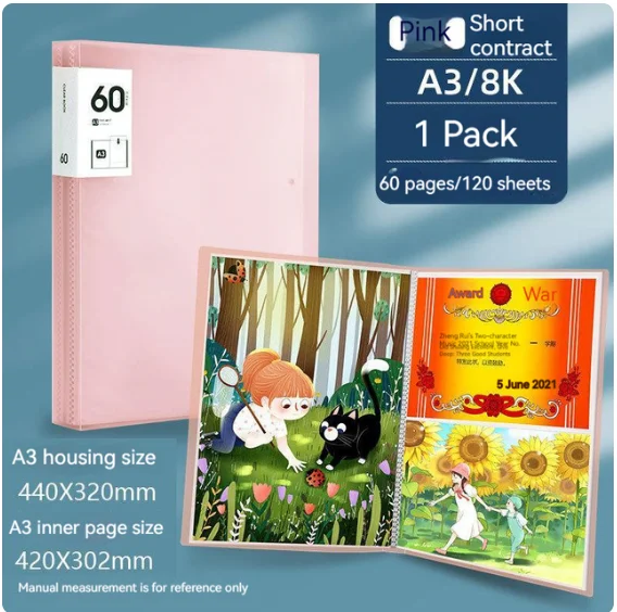 

Пластиковая папка-альбом A3 синяя