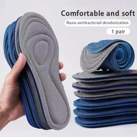 4d memory foam orthopedic insoles for shoes nano antibacterial deodorization sweat absorption insert sport shoes running pads
