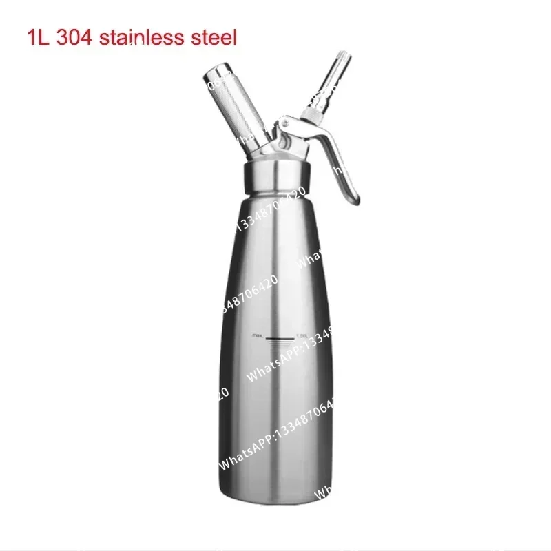 Фото 0.5L/1L Профессиональный 304 # Пистолет для взбивания сливок из нержавеющей стали/алюминия, дозатор для масла, инструмент для приготовления кофе, десертов, выпечки, DIY-проектов №1
