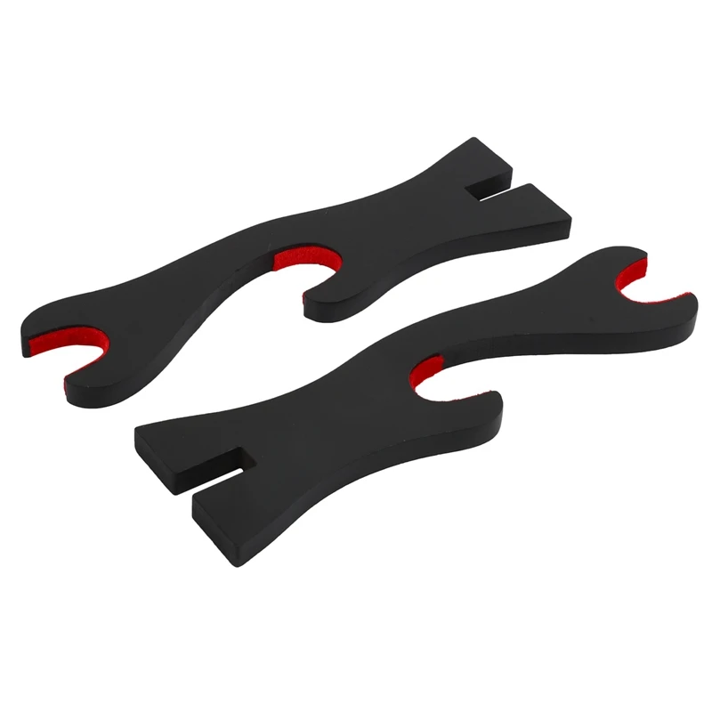 

Hot 2 Tier Katana Samurai Sword Holder Black Bracket Hanger Red Cotton Display Stand