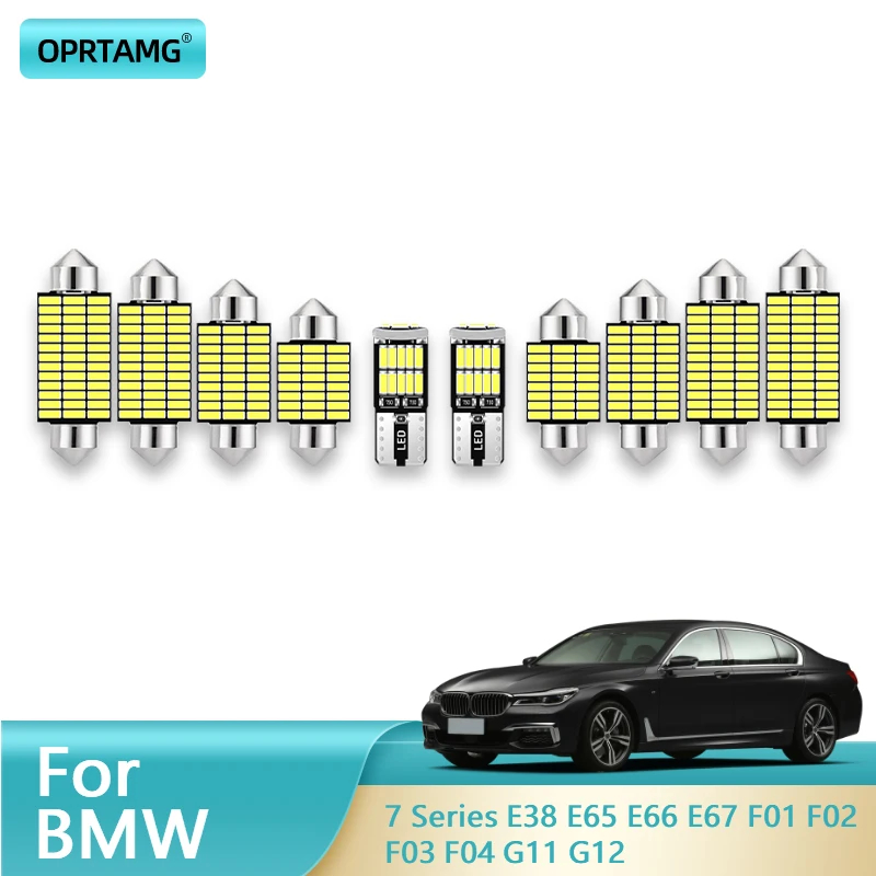 

OPRTAMG Canbus Car LED Interior Light Kit For BMW 7 Series E38 E65 E66 E67 F01 F02 F03 F04 G11 G12 1995 1996 1997 2000 2002-2022