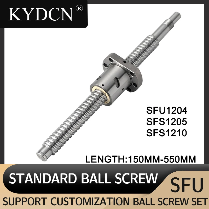 C7 обработанный SFU1204 SFS1205 SFS1210 150 200 250 300 350 400 450 500 550 мм Шариковый винт с одинарной