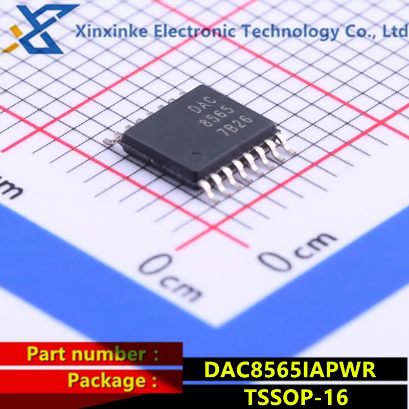 Цифро-аналоговые конвертеры DAC8565IAPWR TSSOP-16-DAC 16 Bit Quad Ch Ultra-Lo Glitch Vltg выход