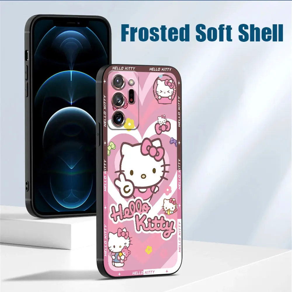 Силиконовый чехол для Samsung Galaxy S9 S8 Plus Note 9 8 20 Ultra 10 S10 чехол-накладка Sanrio Hello Kitty Kuromi