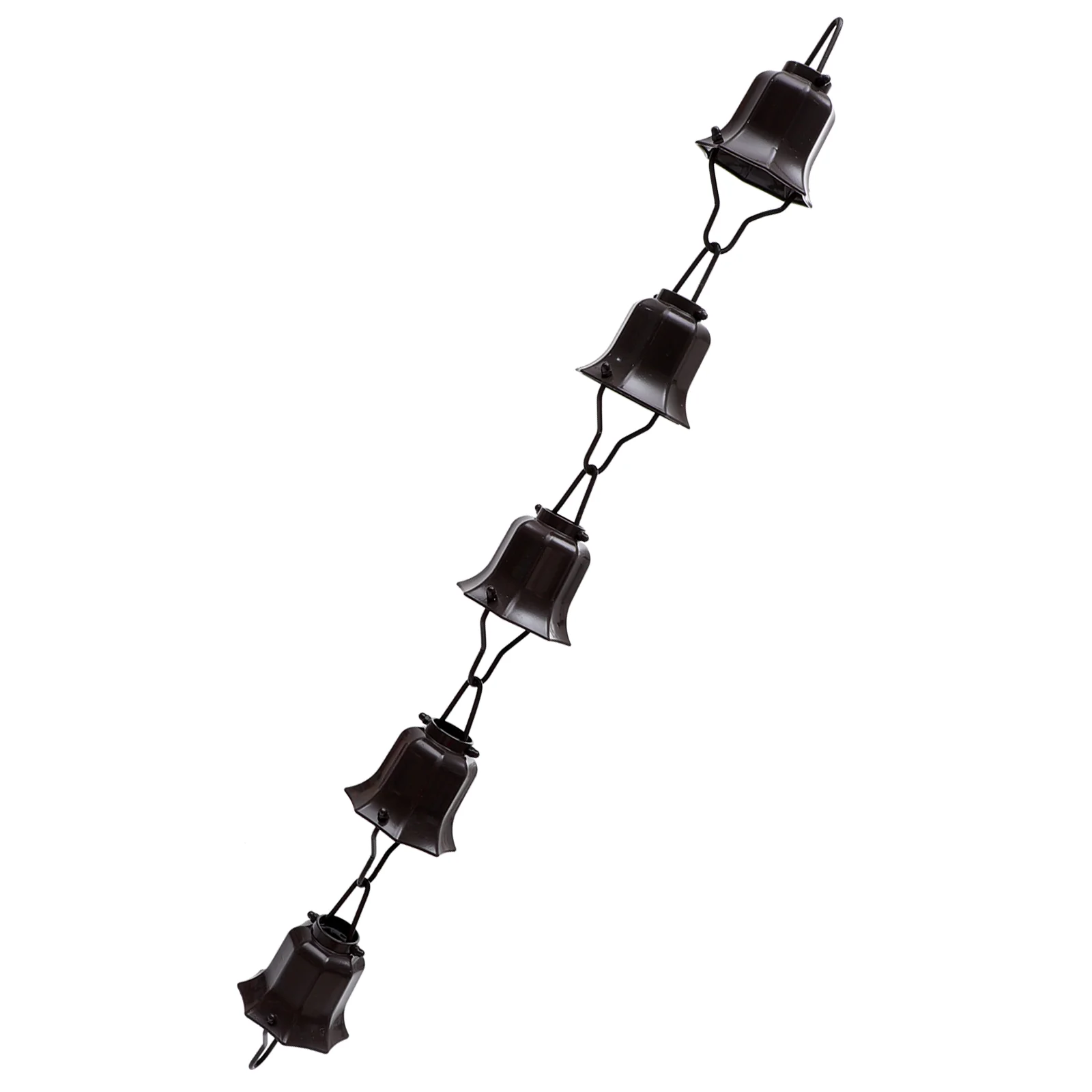 

Eaves Drainage Chain Black Useful Home Durable Spout Aluminum Alloy Decorative Gutter
