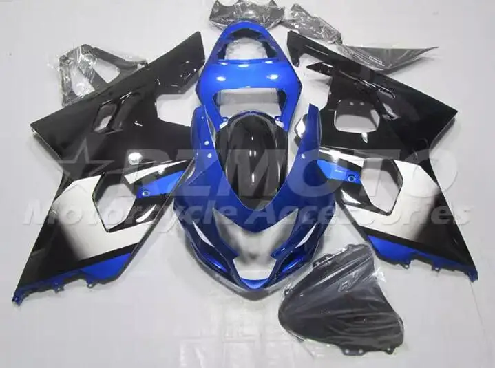 

Инъекция новый ABS полный комплект обтекателей подходит для Suzuki GSXR600 GSXR750 04 05 R600 R750 K4 GSXR 600 750 2004 2005 черный синий на заказ