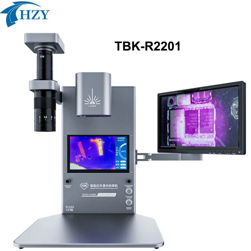 

Умный инфракрасный лазерный фотоаппарат TBK R2201 с микроскопом для ремонта материнской платы телефона и разборки короткого замыкания